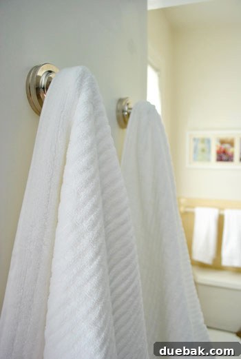 The Guest Bath: Unfussy Utility 8 Folded toilet paper roll, a small detail adding a touch of hospitality.