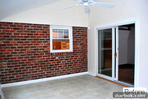 Another view of the sunroom before integration efforts began