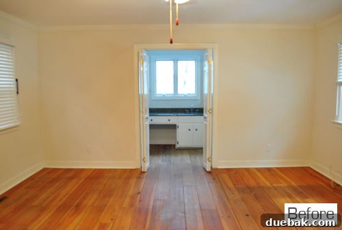 Another before view of the master bedroom, highlighting its size and potential