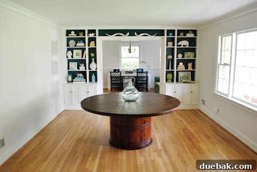 Score Affordable Dining Chairs on Craigslist 5 Dining room before chairs, showing an empty space