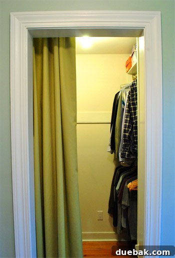 Fully organized closet with clear floor space and neat cubbies