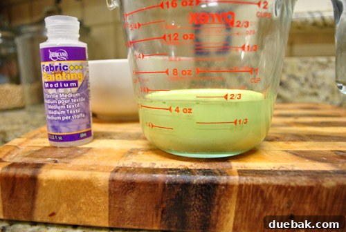 Transform Your Upholstery With Fabric Paint Medium 7 Accidentally pouring too much latex paint into the measuring cup