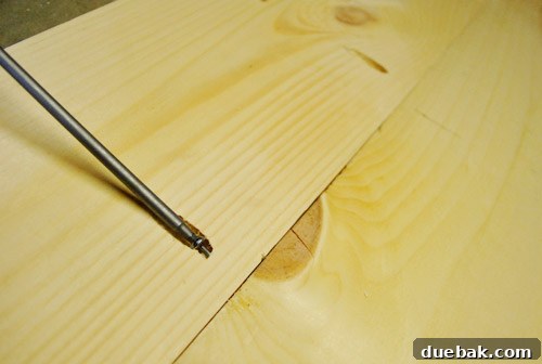 Three wide wood planks for console