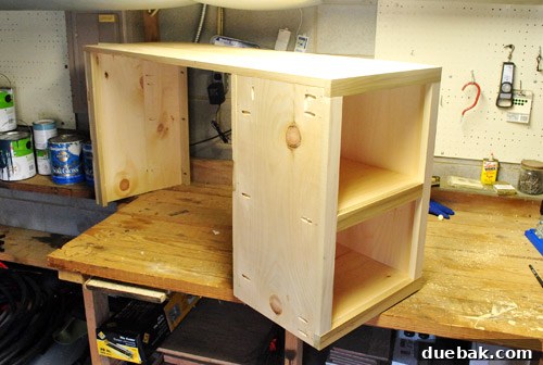 First console end unit during test fit