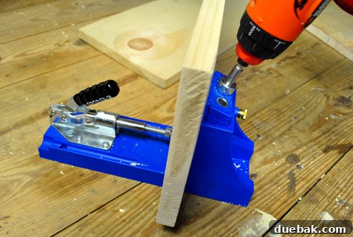 Kreg Jig pocket holes in wood