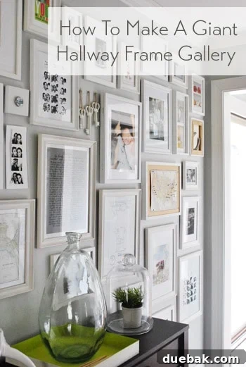 Hallway Gallery Wall Planning with Newspaper Templates