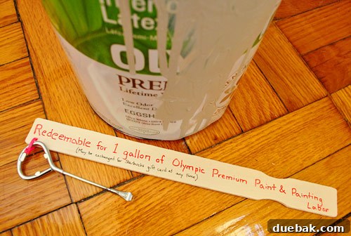 Gift the Canvas of Imagination 3 A painting stir stick with a paint can opener, labeled as a birthday gift for painting labor.