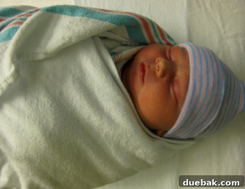Easter Steals 23 Newborn Edison Dean sleeping peacefully in his hospital bassinet