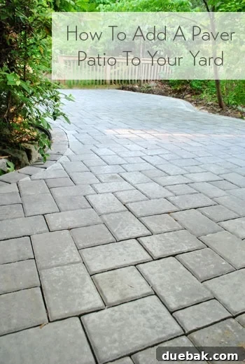 DIY Paver Patio: Transform Your Backyard 2 Completed DIY Paver Patio