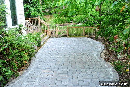 DIY Paver Patio: Transform Your Backyard 11 Completed patio before sand application