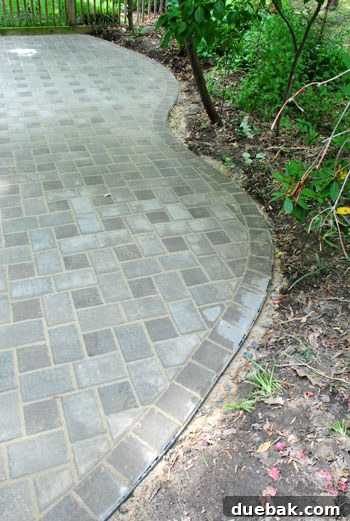 DIY Paver Patio: Transform Your Backyard 19 Completed paver patio with sand filled joints