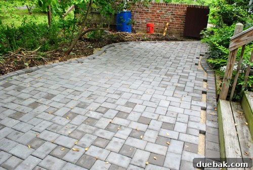 DIY Paver Patio: Transform Your Backyard 4 Detailed view of curved patio edge