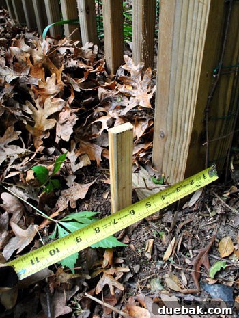 Crafting Your Perfect Property Border 7 Wooden stakes precisely marking the locations for new fence posts, ensuring accurate spacing
