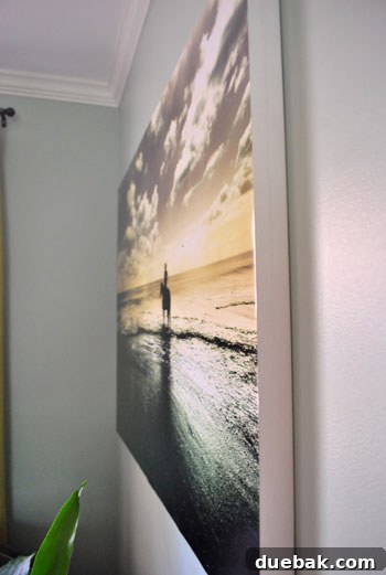Securely Mounting Large Prints to Canvas Using Acrylic Medium 9 Final mounted horse print displayed securely on canvas