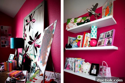 Sherwin Williams Hot paint in Posey's bright and stimulating room