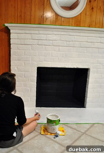 Painting Fireplace Surround