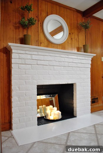Fireplace Almost Finished Painting