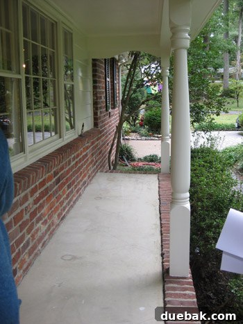 Front Porch Before - Empty and Uninviting
