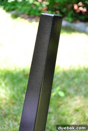 After: Transformed chair legs in Oil Rubbed Bronze