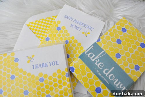 Large bee-themed notepad from Smock Paper