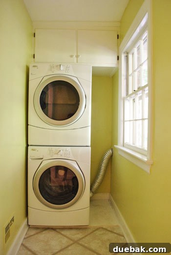 Laundry room narrow space