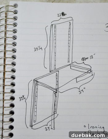 Detailed wood cut plan for shelving