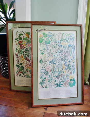 From Drab to Fab: Spray Paint Frame Makeover 2 Tall wooden frames from a yard sale, before their makeover
