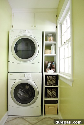 Improved Laundry Room with Built-Ins