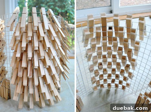 Clothespin pattern: zig-zag from inside and outside
