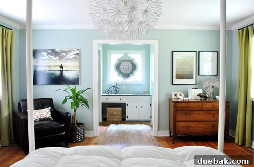 Frame Fusion: Spray Paint for Cohesive Style 13 Doodled sketch showing a design tweak for a bedroom corner