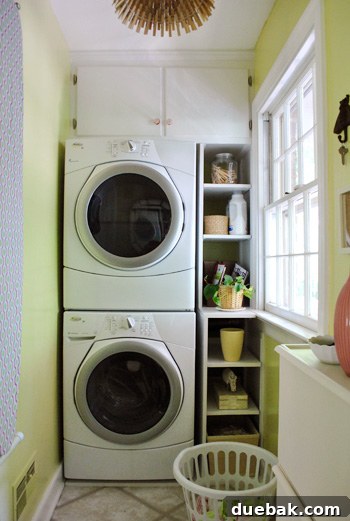From Drab to Dreamy: Our Laundry Room Makeover 19 After shot of the newly renovated laundry room - view 1, showcasing the transformation