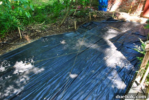 May's Finest 17 Ground being prepared for a new patio, gravel layer