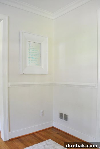 IKEA Effektiv unit fitting under chair rail