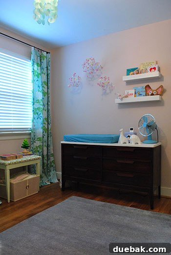 Nursery Refresh 4 Original crib placement near window in Clara's nursery