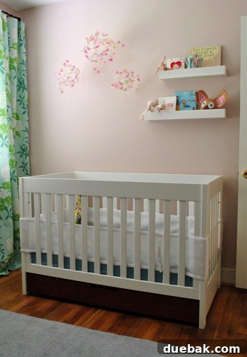 Nursery Refresh 9 New crib placement under mobile in Clara's nursery