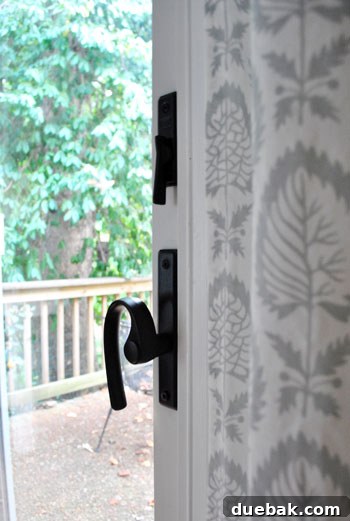 Transform Your Hardware with Spray Paint 14 Refinished sliding door handle reinstalled