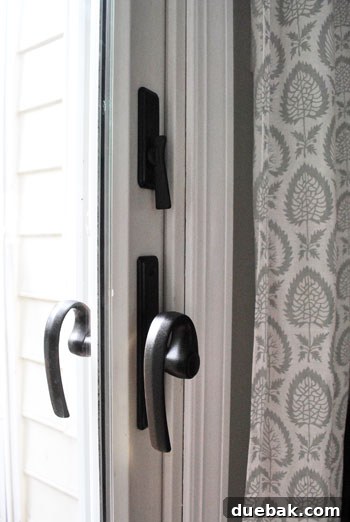 Transform Your Hardware with Spray Paint 15 Close-up of refinished front door knob