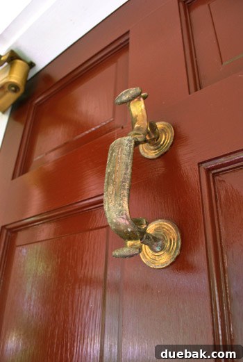 Transform Your Hardware with Spray Paint 5 Removing a rusty front door knocker
