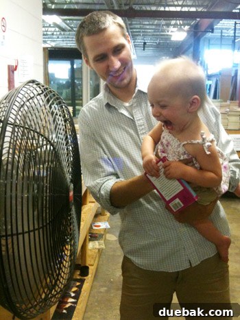 Ultimate Cabinet Hunt 2 Richmond Habitat ReStore interior with industrial fan
