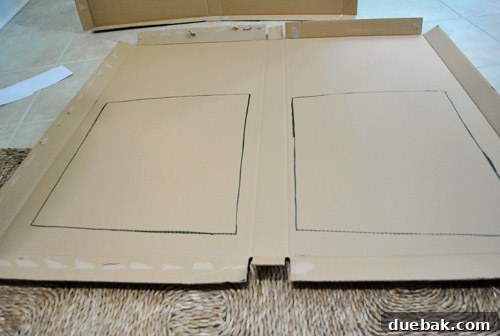 Transform Your Rocking Chair with Fabric and Nailhead Upholstery 5 Tracing the template onto heavy-duty cardboard