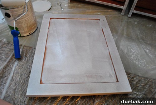 Cabinet Painting Prep for a Perfect Finish 12 Uneven appearance of primer on cabinet, which is normal