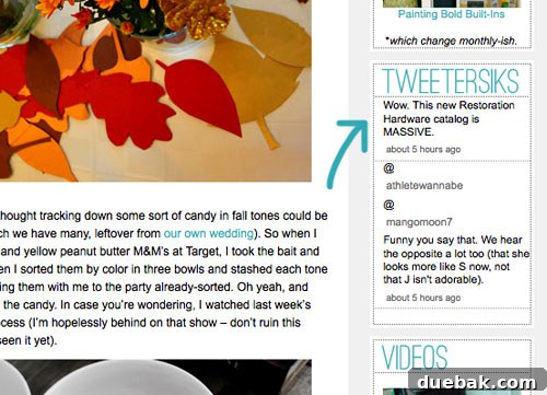Screenshot of retooled sidebar buttons including Tweetersiks