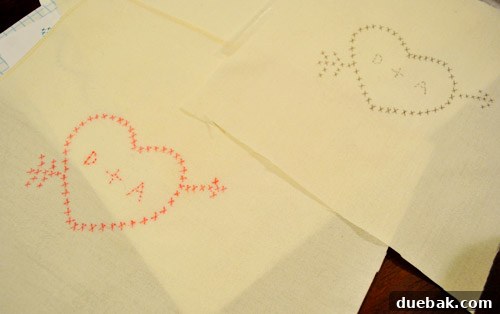 Comparison of different pens used for tracing on fabric