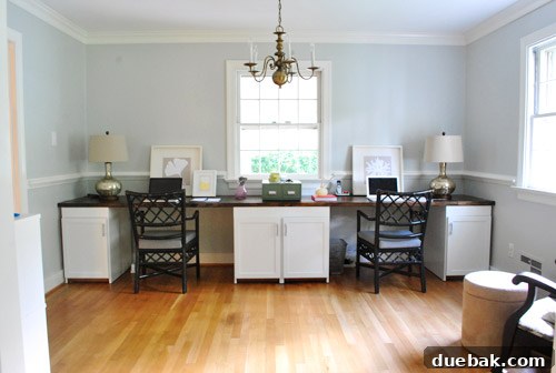 Revitalize Your Old Chandelier With Paint and a Shade Swap 3 Old brass chandelier in the formal dining room, now home office