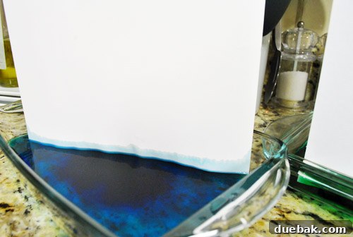Failed ombre food coloring art attempt