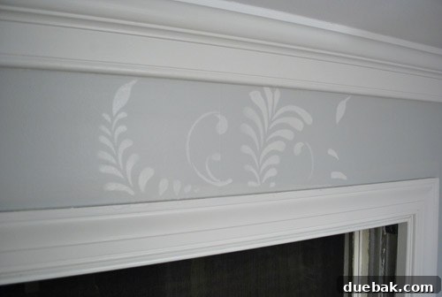 Elevate Your Decor: Stencil Your Walls 12 Another perspective showing the careful tapping motion with a foam brush during stenciling