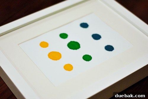 Food Coloring Print for Hallway Gallery