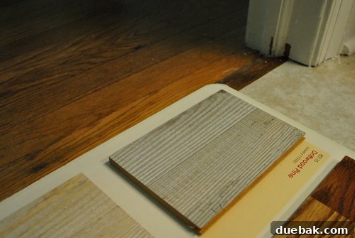 Mocha cork flooring sample