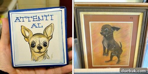Chihuahua-themed decorative items