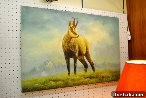 Unique painting of a ram-like creature